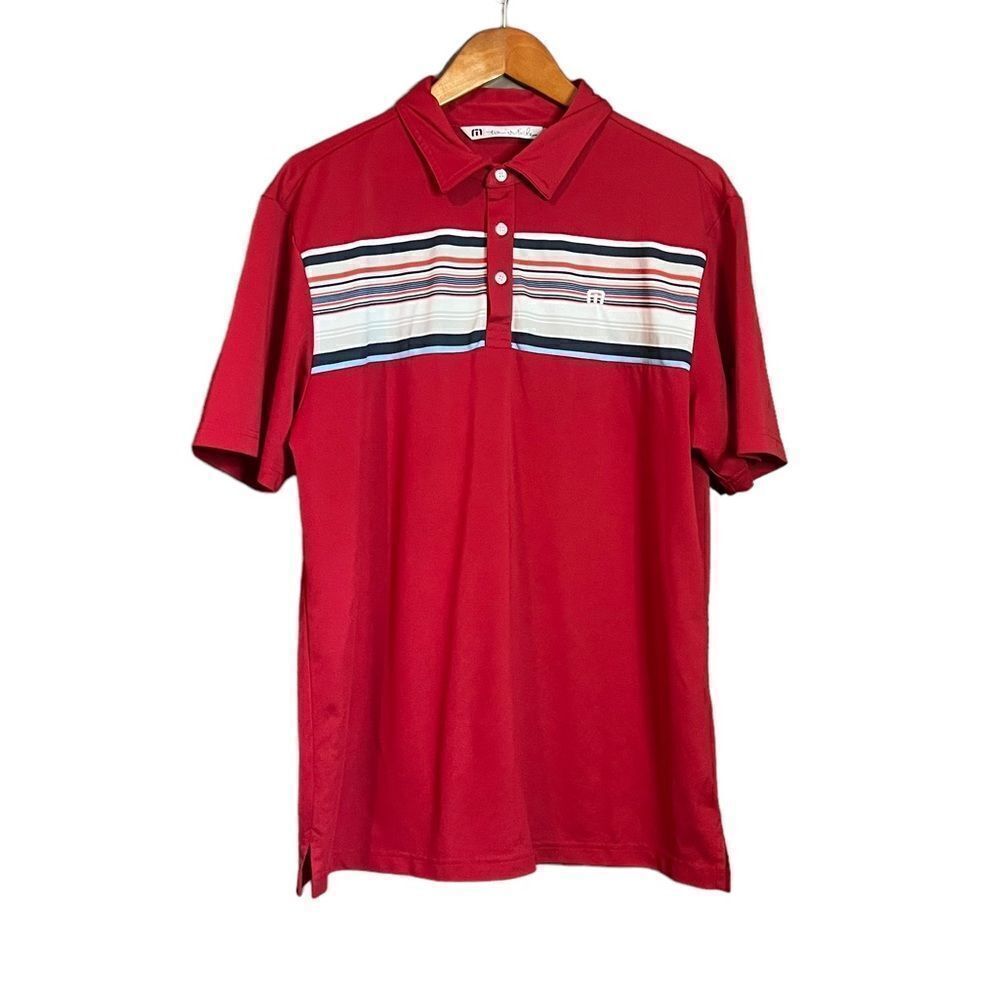 3 for $30! Travis Mathew red 1/4 button shirt